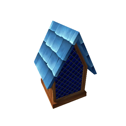 Balcony Triangular (Dark) (Blue Roof)
